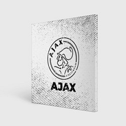 Картина квадратная Ajax с потертостями на светлом фоне