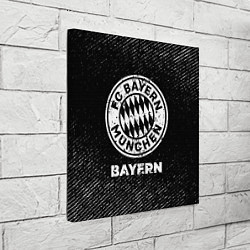 Холст квадратный Bayern с потертостями на темном фоне, цвет: 3D-принт — фото 2