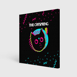 Холст квадратный The Offspring - rock star cat, цвет: 3D-принт