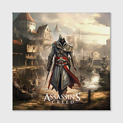 Холст квадратный Assassins creed старый город, цвет: 3D-принт — фото 2