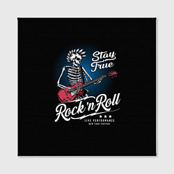 Холст квадратный Rock and roll - punk, цвет: 3D-принт — фото 2