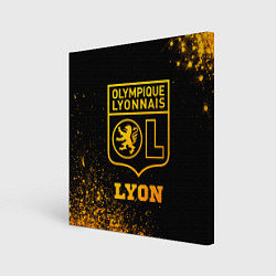 Картина квадратная Lyon - gold gradient
