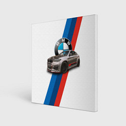 Картина квадратная Немецкий кроссовер BMW X6 M