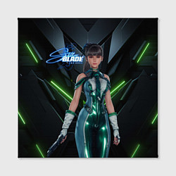 Холст квадратный Stellar Blade Eve в полный рост, цвет: 3D-принт — фото 2