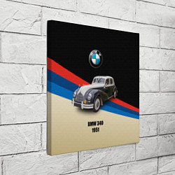 Холст квадратный Винтажный автомобиль BMW 340, цвет: 3D-принт — фото 2