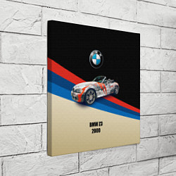Холст квадратный Немецкий родстер BMW Z3, цвет: 3D-принт — фото 2