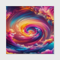 Холст квадратный Водоворот ярких красок, цвет: 3D-принт — фото 2
