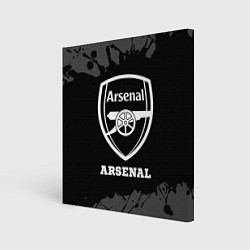 Картина квадратная Arsenal sport на темном фоне
