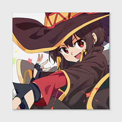 Холст квадратный Konosuba Мэгумин cute, цвет: 3D-принт — фото 2