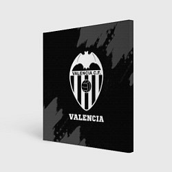Холст квадратный Valencia sport на темном фоне, цвет: 3D-принт