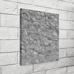Холст квадратный Серая кирпичная стена, цвет: 3D-принт — фото 2