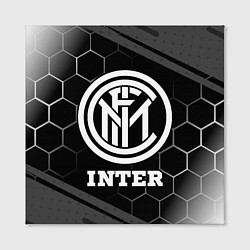 Холст квадратный Inter sport на темном фоне, цвет: 3D-принт — фото 2