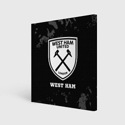 Картина квадратная West Ham sport на темном фоне