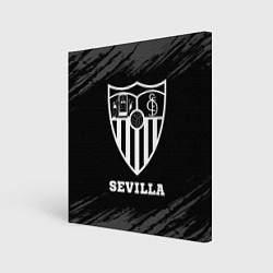 Картина квадратная Sevilla sport на темном фоне