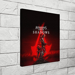 Холст квадратный Главные герои Assassins creed shadows, цвет: 3D-принт — фото 2
