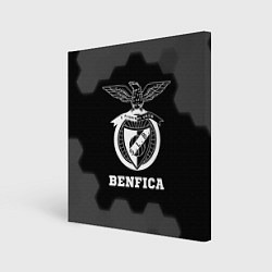 Картина квадратная Benfica sport на темном фоне