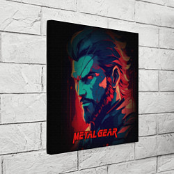 Холст квадратный Веном Снейк Metal gear game, цвет: 3D-принт — фото 2
