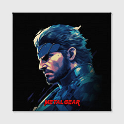 Холст квадратный Веном Снейк Metal gear game, цвет: 3D-принт — фото 2