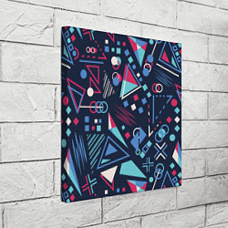Холст квадратный Яркий абстрактный узор для спорта, цвет: 3D-принт — фото 2