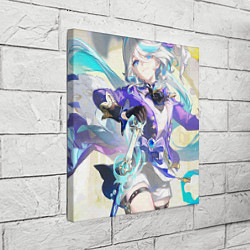 Холст квадратный Genshin Impact Furina радостная, цвет: 3D-принт — фото 2