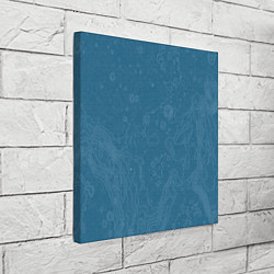 Холст квадратный Абстрактная карта рельефа луны, цвет: 3D-принт — фото 2