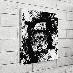 Холст квадратный Arctic Monkeys рок пес, цвет: 3D-принт — фото 2