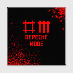 Холст квадратный Depeche Mode - red gradient, цвет: 3D-принт — фото 2
