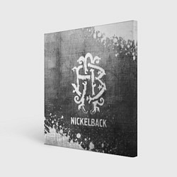 Картина квадратная Nickelback - grey gradient