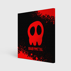 Холст квадратный Babymetal - red gradient, цвет: 3D-принт