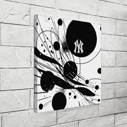Холст квадратный New York Yankees baseball team - abstraction, цвет: 3D-принт — фото 2
