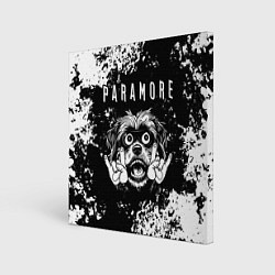 Картина квадратная Paramore рок пес