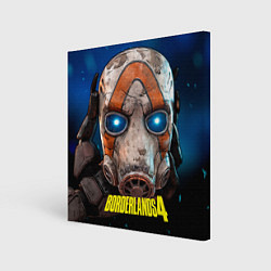 Холст квадратный Маска в руке Borderlands 4, цвет: 3D-принт