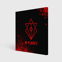 Картина квадратная In Flames - red gradient