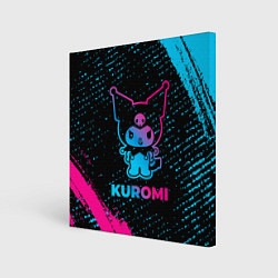 Картина квадратная Kuromi - neon gradient