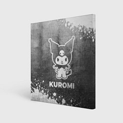 Картина квадратная Kuromi - grey gradient