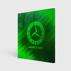 Картина квадратная Mercedes - green gradient