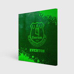 Холст квадратный Everton - green gradient, цвет: 3D-принт