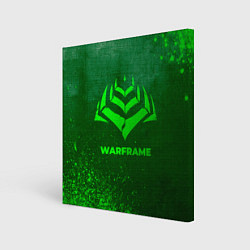 Картина квадратная Warframe - green gradient