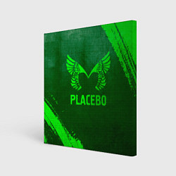 Картина квадратная Placebo - green gradient