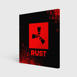 Картина квадратная Rust - red gradient