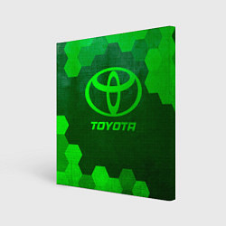 Картина квадратная Toyota - green gradient