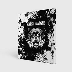 Картина квадратная Avril Lavigne рок пес