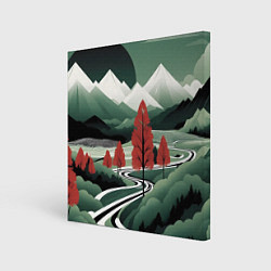 Картина квадратная Дорога на природу