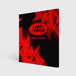 Картина квадратная Land Rover - red gradient