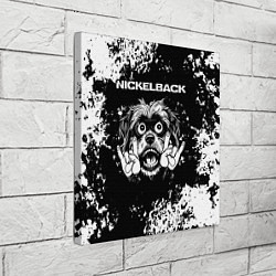 Холст квадратный Nickelback рок пес, цвет: 3D-принт — фото 2