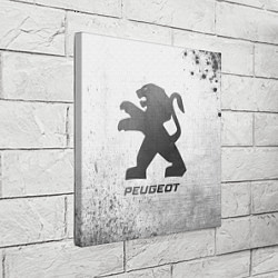 Холст квадратный Peugeot - white gradient, цвет: 3D-принт — фото 2