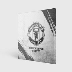 Картина квадратная Manchester United - white gradient