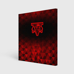 Картина квадратная GTA red poly