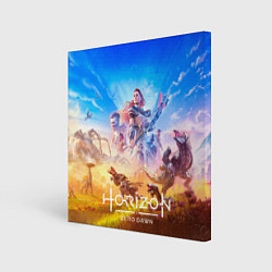 Картина квадратная Герои Horizon zero dawn remstered