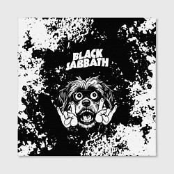 Холст квадратный Black Sabbath рок пес, цвет: 3D-принт — фото 2